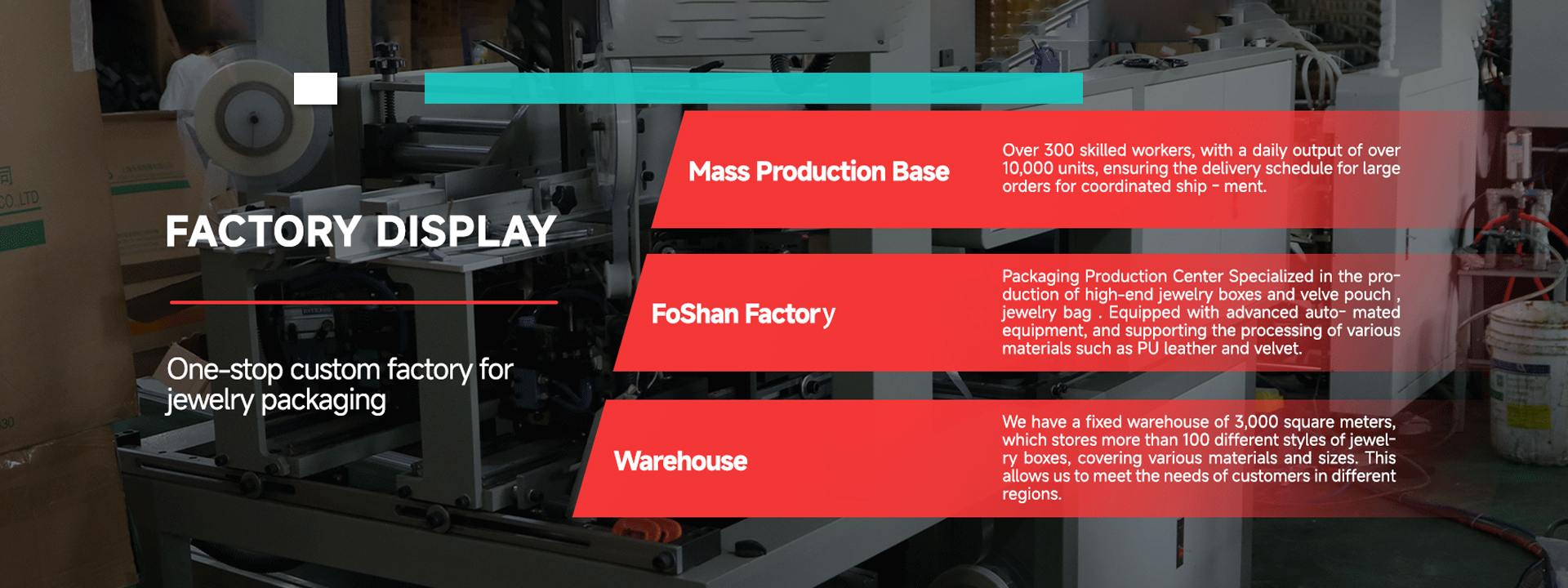 Kalite Mücevher kutusu Paketleme Fabrika