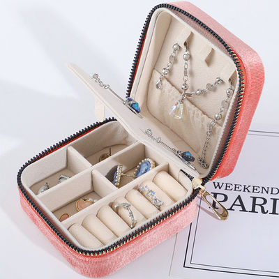 Velvet Jewelry Storage Box for Customized Size Earrings Necklace Ring Display Solution