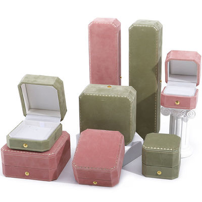 Newest Custom Luxury Octagonal Shape Jewelry Box with Gold Wire and Velvet Interior