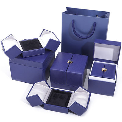 Double Door Storage Velvet Jewelry Box for Newest Style Packaging of Luxury Accessories
