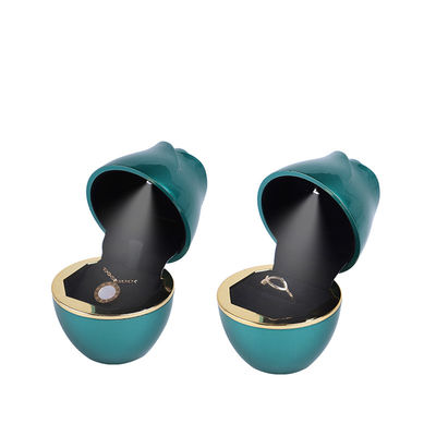 Customer's Logo 2022 Green LED Jewelry Packaging Box for Necklace Ring and Bracelet