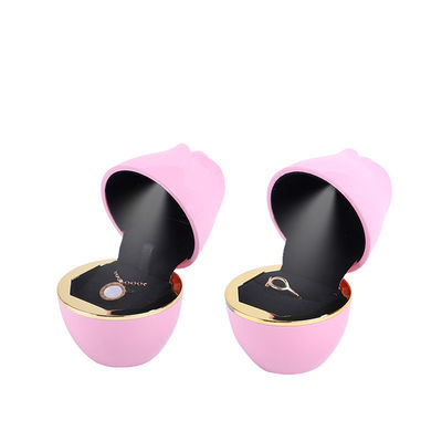 2022 Customized Size LED Light Jewelry Packaging Box for Necklace Pink Ring Bracelet