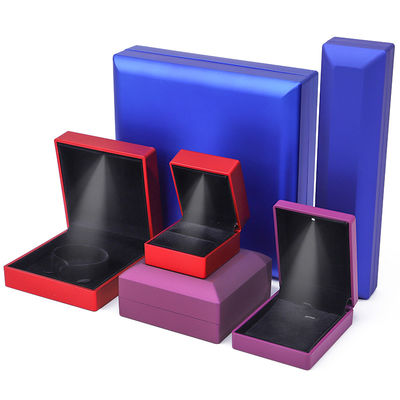 Custom Logo Jewelry Packaging Box Hanhong Velvet Stud Earrings Necklace Bracelet Box