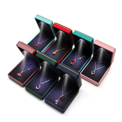 Jewelry Package with Light Hanhong Custom Logo Silk Screen Print Luxury LED Storage Box