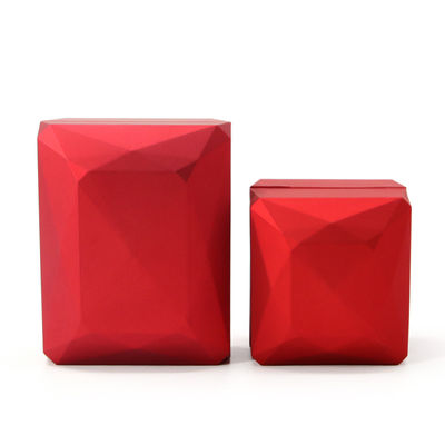 Custom Logo Velvet Lined Plastic Jewelry Storage Box with LED Light and Velvet Lining