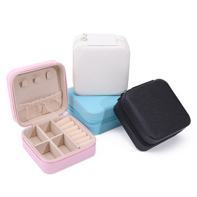 Han Hong Custom Logo Travel Jewelry Packaging Box for Earrings Necklace Ring Storage