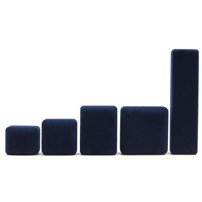 LED Velvet Jewelry Box with Light Custom Hanhong Logo Embossed Luxury White Light Ring Box