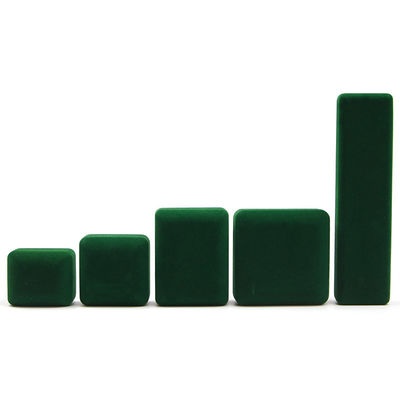 Custom LED Light Ring Box with Green Velvet and Hanhong Logo Embossing