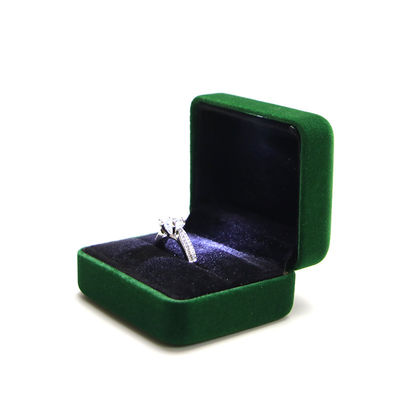 Luxury Velvet Jewelry Set Box for High Grade Green Packaging Bracelet Necklace Ring