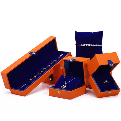 Customized Jewelry Package Grade Velvet Box with Logo and Silk Screen Printing