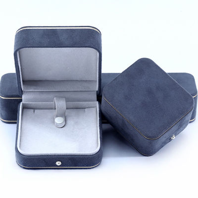 Newest Gray Velvet Jewelry Box for Bracelet Necklace Ring Custom Logo Hanhong 2023