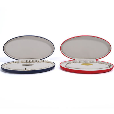 Custom Logo Jewelry Packaging Box for Ring and Necklace Bracelet Storage Hanhong PU Leather