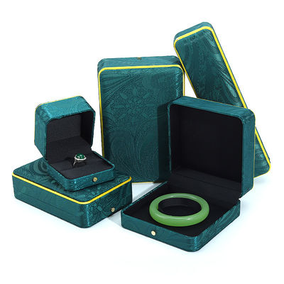 Green Handmade Jewelry Box for Bracelet Necklace Stud Earrings Luxury Ring Hanhong BH2