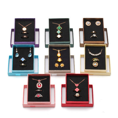 Customized Size Hanhong Logo Cardboard Paper Gift Jewelry Box Drawer Presentation