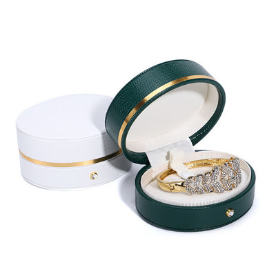 Customizable Green PU Leather Travel Jewelry Organizer Ideal for Travel by Hanhong