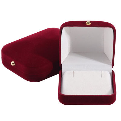 Red Velvet Flocked Jewelry Package for Customized Bracelets Earrings and Necklaces