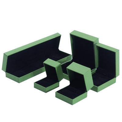 Handmade Eco Cardboard flip green Jewelry Box customizable jewellery box