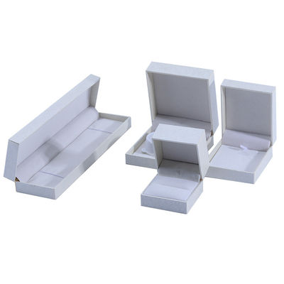 Handmade Eco Cardboard flip white Jewelry Box customizable jewellery box