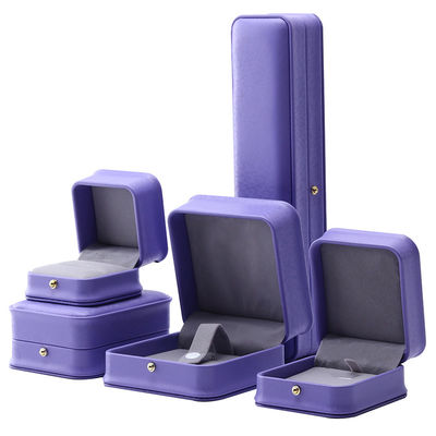 Eye Catching Purple Soft Velvet Jewelry Storage Box Package for Ring Pendant