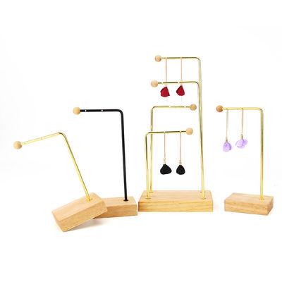 Portable L Shaped Metal Pendant Display Stand for Jewelry Luxury Show Exhibition