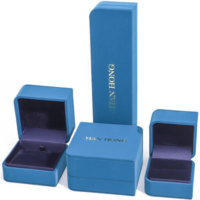 Arc Diamond Shaped PU Leather Jewelry Storage Box Set For Ring Pendant Packaging