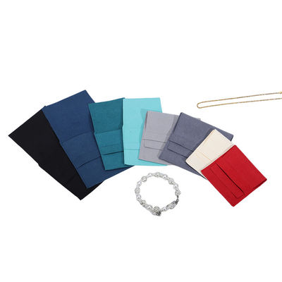 Compact Simple Soft Velvet Jewelry Packaging Envelope Pocket Mini Pendant Pouch