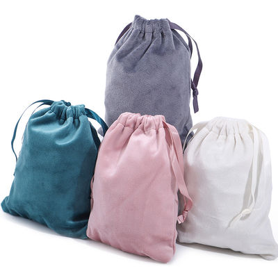 Soft Touch Adaptable Storage Velvet Drawstring Bag for Treasure Jewelry Packaging