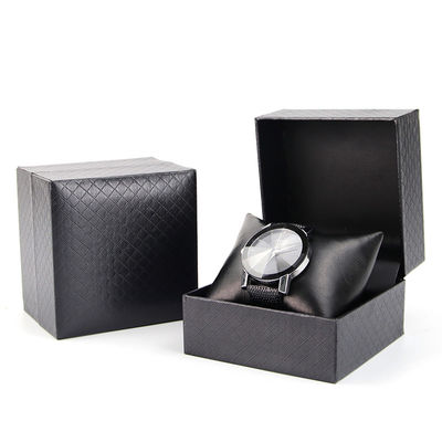 Diamond Crosshatch Textured Hard Paper Watch Case Cardboard Luxury Box