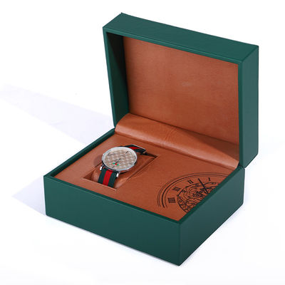 Eye-Catching Internal Printing Faux Leather Luxury Watch Packaging Box for Gift
