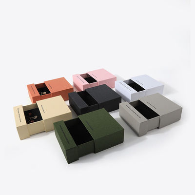 China manufacturing wholesale high quality Necklace Earring Bracelet ring box Jewellery packaging Personalized Custom Eco Friendly Cardboard Paper white Drawer Jewelry Box with logo