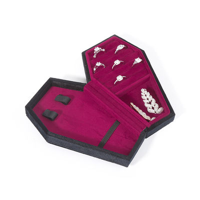 Custom Organizer Storage black velvet Jewelry Travel Box OEM Christmas jewelry gift box