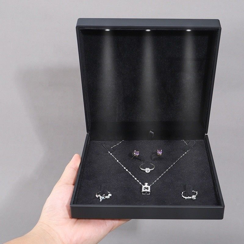 Led Jewellery Box Packaging Necklace Bracelet Ring Jewelry Box