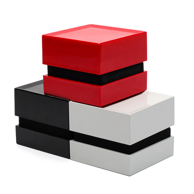 Hanhong Square Spray Paint Multicolor Jewelry Box with Light and Silk Screen Printing