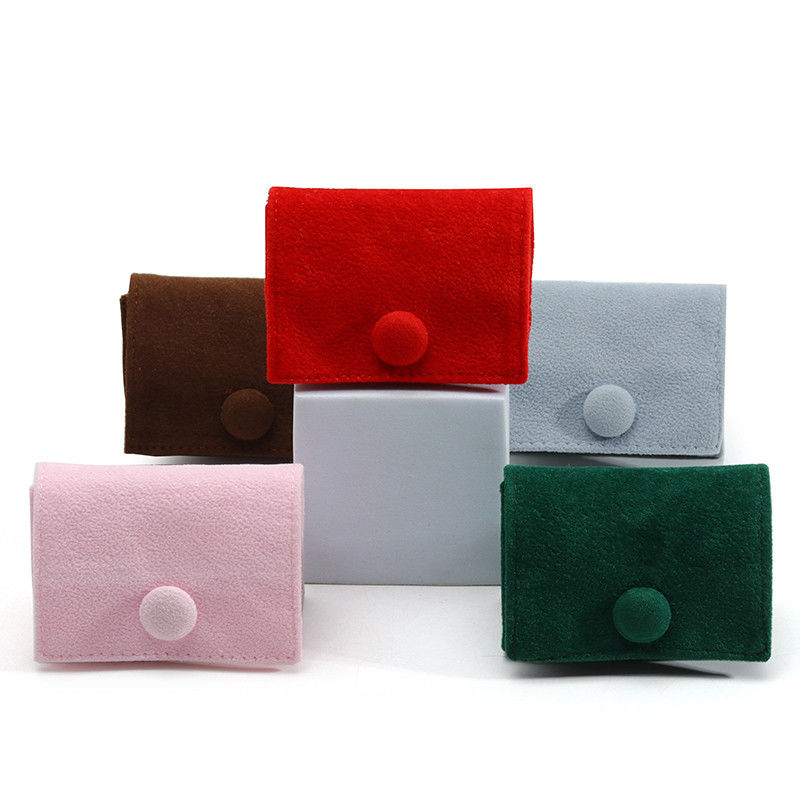 Candy Color Velvet Jewelry Box for Customized Storage of Rings Necklaces and Earrings