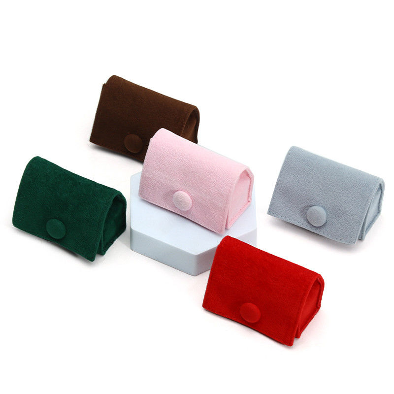 Candy Color Velvet Jewelry Box for Customized Storage of Rings Necklaces and Earrings
