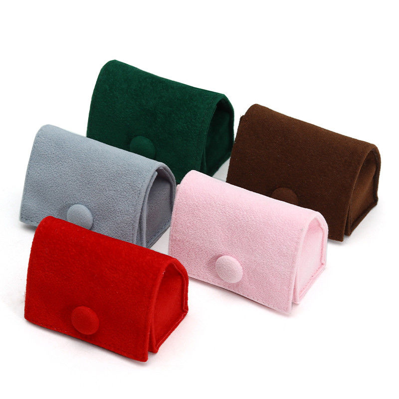 Candy Color Velvet Jewelry Box for Customized Storage of Rings Necklaces and Earrings