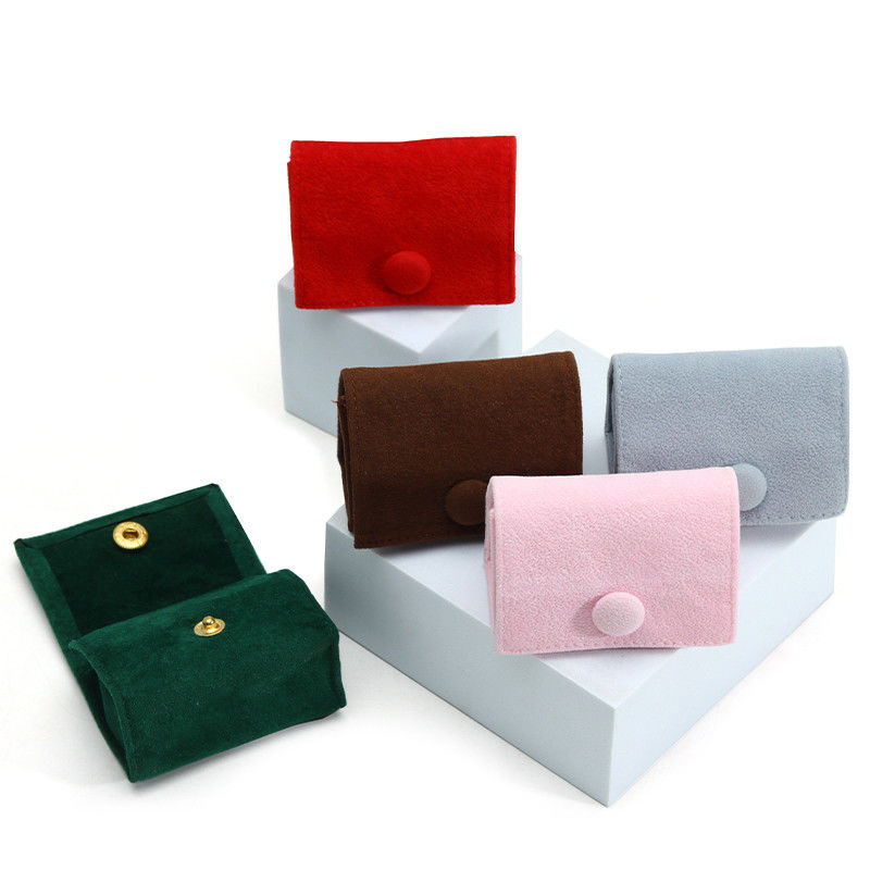 Candy Color Velvet Jewelry Box for Customized Storage of Rings Necklaces and Earrings