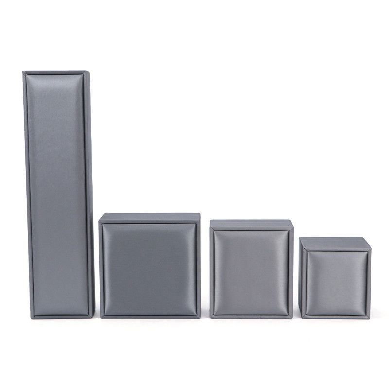 Jewelry Package for Hanhong custom logo luxury faux leather silver LED box Contact us