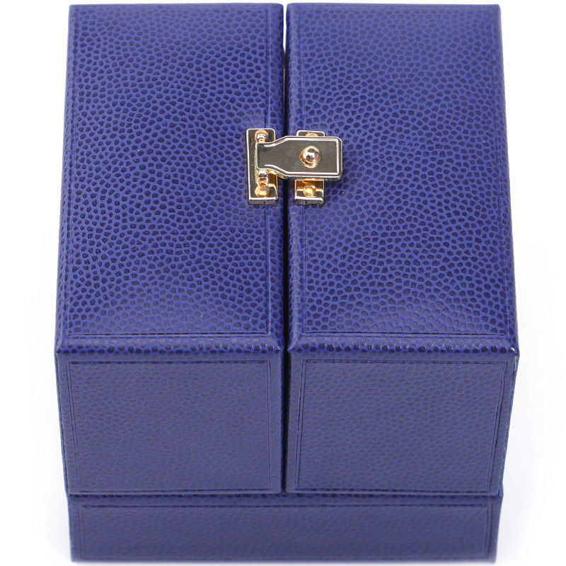 Double Door Storage Velvet Jewelry Box for Newest Style Packaging of Luxury Accessories