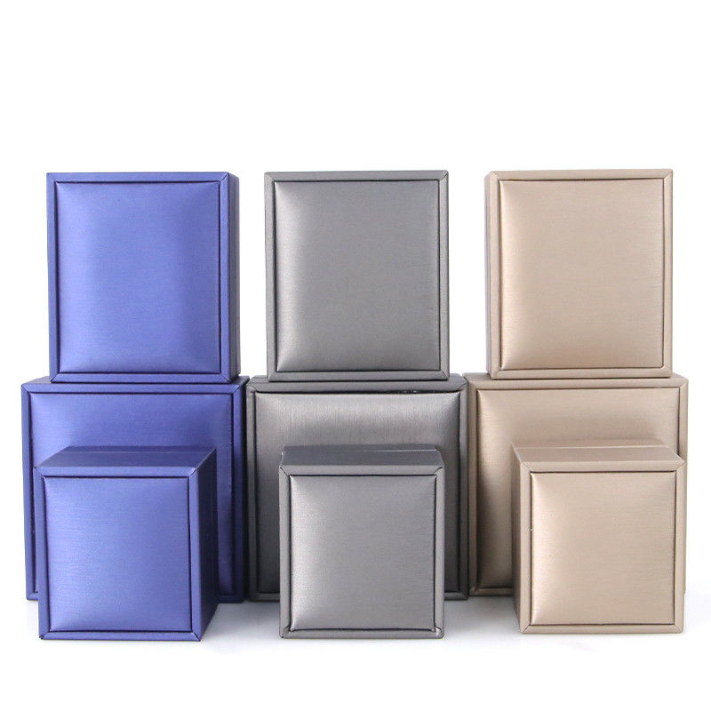 Blue LED Jewelry Box for Luxury Packaging of Earrings Bracelets Necklaces Rings