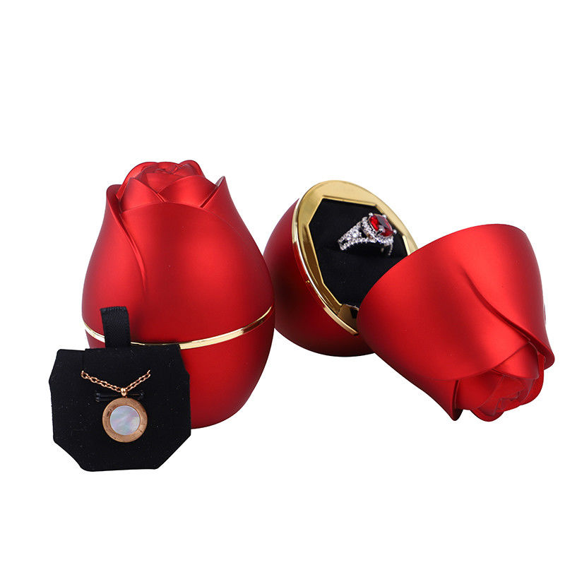 2021 Rose Design LED Light Jewelry Packaging Box for Customized Plastic and Velvet