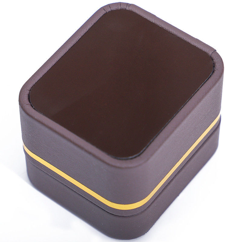 Han Hong Rectangle Jewelry Box with LED Light and Velvet Lining Luxury Accessories