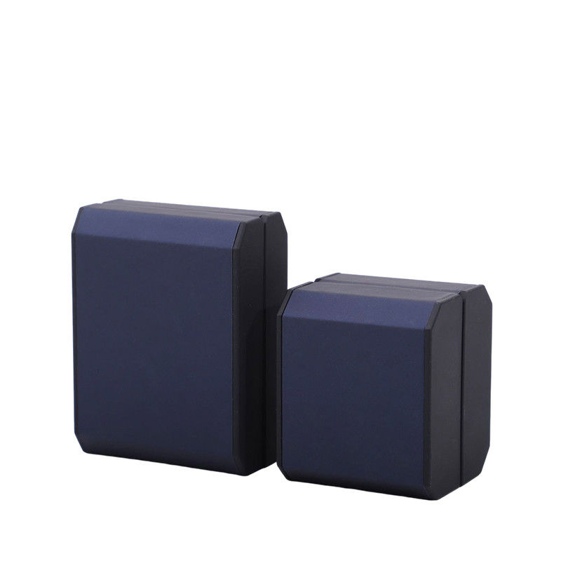 Contact Us for Custom LED Lighting Plastic Jewelry Box Blue LED Ring Box Velvet Lining