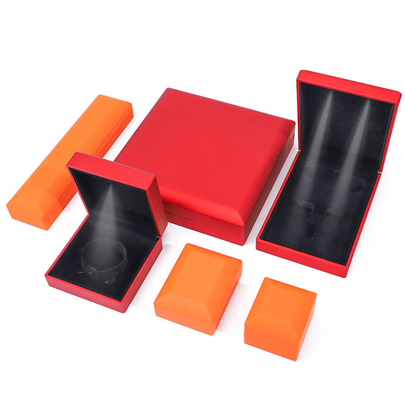 Custom Logo Jewelry Packaging Box Hanhong Velvet Stud Earrings Necklace Bracelet Box