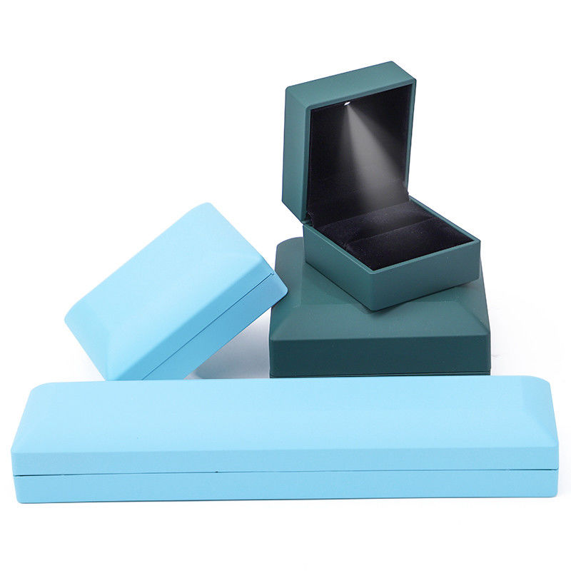 Custom Logo Jewelry Packaging Box Hanhong Velvet Stud Earrings Necklace Bracelet Box