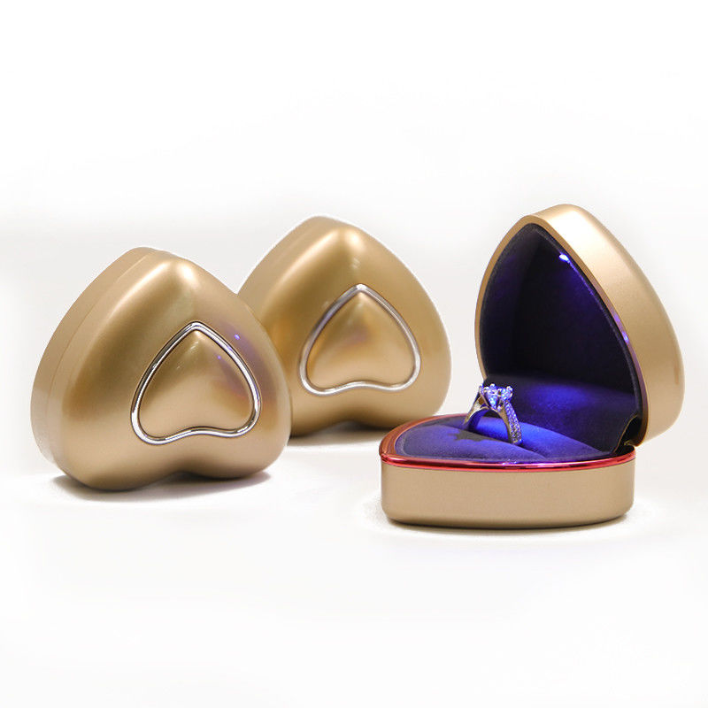 Jewelry Package White LED Light Ring Box Custom Size Hanhong OEM Display Case for Jewelry