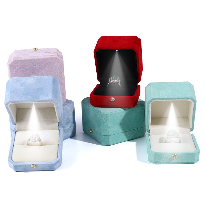 Customized Size Velvet Jewelry Box for Organizing and Displaying LED Jewelry Collection