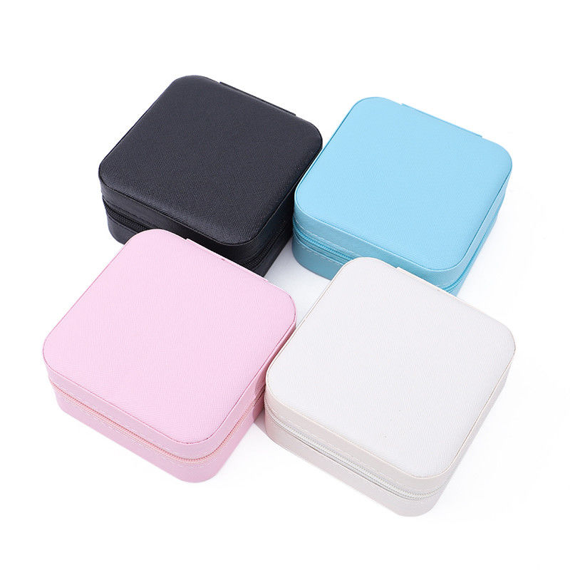 Han Hong Custom Logo Travel Jewelry Packaging Box for Earrings Necklace Ring Storage