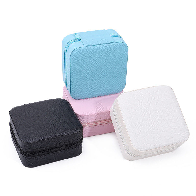 Han Hong Custom Logo Travel Jewelry Packaging Box for Earrings Necklace Ring Storage