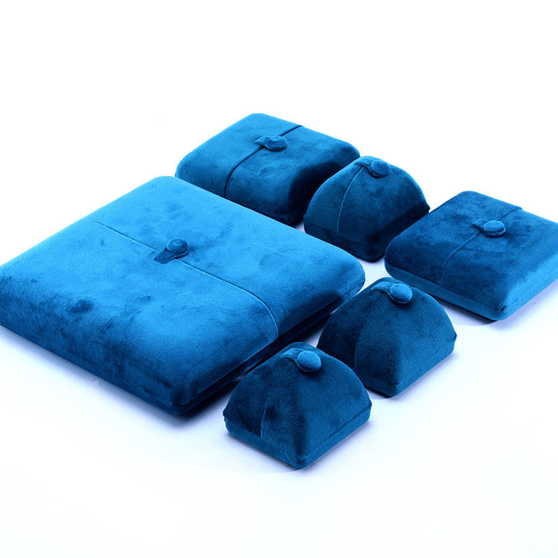 elegant double door jewelry box hign end blue velvet jewellery box with logo